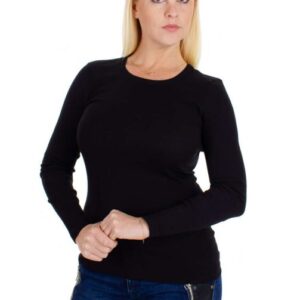 BLUZKA DAMSKA Z DŁ. RĘKAWEM 103535 CZARNA
